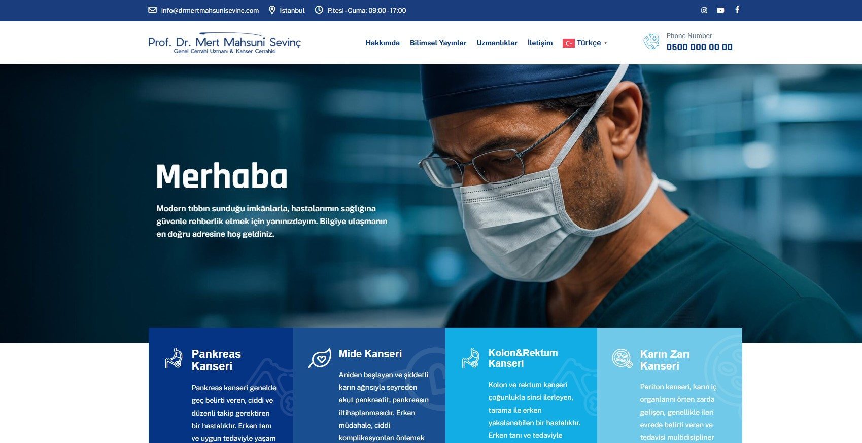 Prof. Dr. Mert Mahsuni Sevinç web sitesi üst görsel